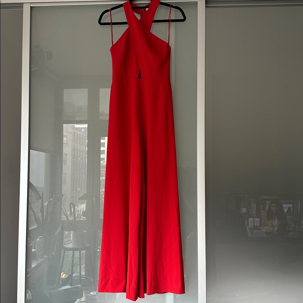 Alice + Olivia Vibrant Red jumpsuit